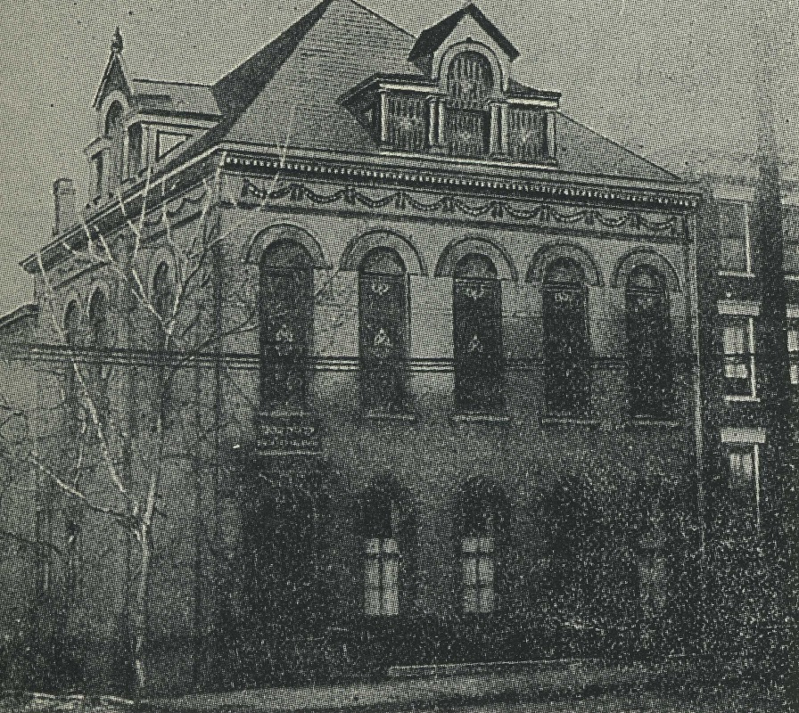 Adath Israel at 9th and Cutter Streets, 1896-1917. <br><br>Courtesy of “The Jews of Cincinnati.”