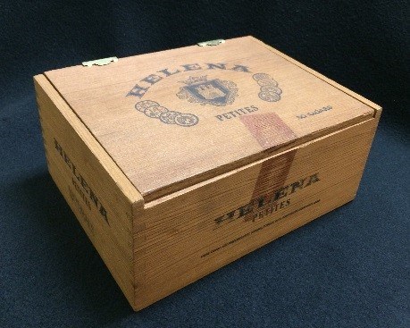 This is an original cigar box from the Frieder brothers’ cigar company. They used the Helena Cigar Company to save Jewish refugees from Nazi-occupied Europe.<br><br>Photo courtesy of The Center for Holocaust and Humanity Education